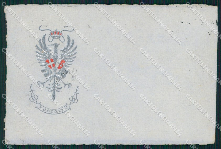 Militari XVIII Reggimento Cavalleggeri di Piacenza Ussari cartolina XF2483 – fronte