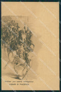 Militari XVIII Reggimento Cavalleggeri di Piacenza Ussari cartolina XF2487 – fronte