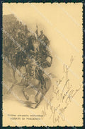 Militari XVIII Reggimento Cavalleggeri di Piacenza Ussari cartolina XF2489 – fronte