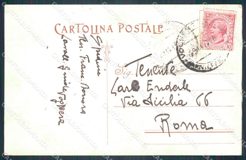 Militari XIX Reggimento Cavalleggeri Guide cartolina XF2515 – retro