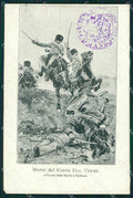 Militari XIX Reggimento Cavalleggeri Guide Custoza cartolina XF2523 – fronte