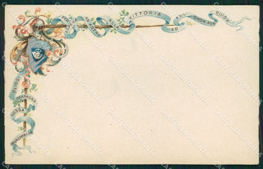 Militari XIX Reggimento Cavalleggeri Guide cartolina XF2528 – fronte