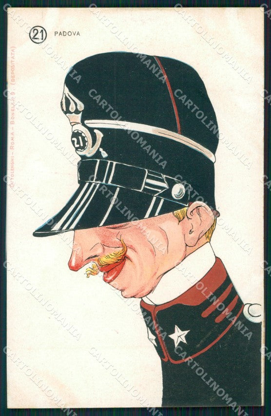 Militari XXI Reggimento Cavalleggeri di Padova cartolina XF2603 – fronte