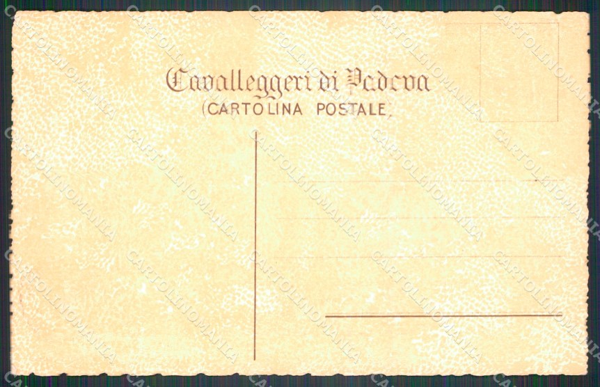 Militari XXI Reggimento Cavalleggeri di Padova cartolina XF2621 – retro