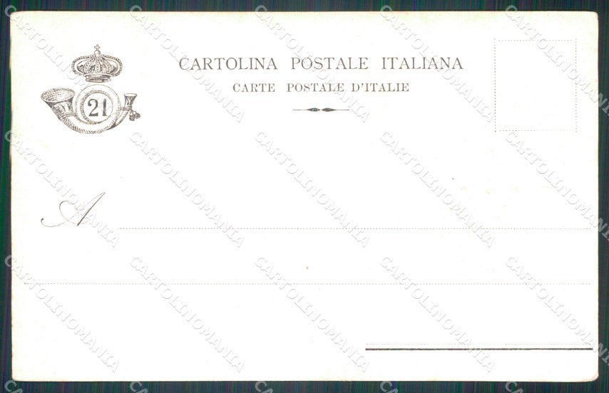 Militari XXI Reggimento Cavalleggeri di Padova 1905 cartolina XF2627 – retro