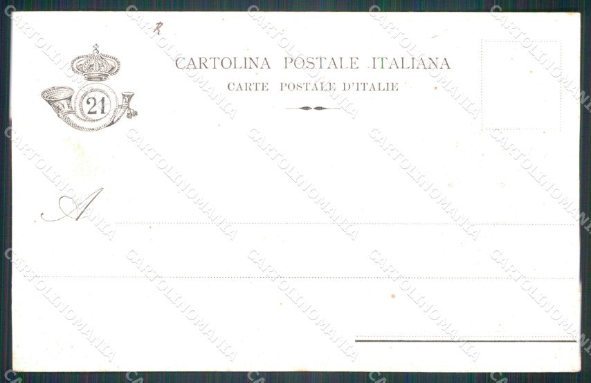 Militari XXI Reggimento Cavalleggeri di Padova 1905 cartolina XF2628 – retro