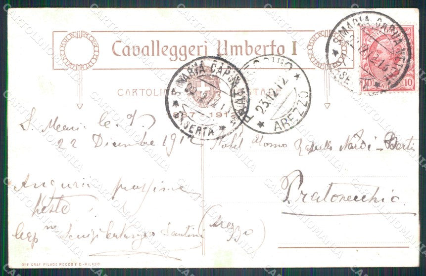 Militari XXIII Reggimento Cavalleggeri di Umberto I Savoia Inno cartolina XF2670 – retro