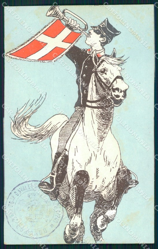 Militari XXIV Reggimento Cavalleggeri di Vicenza cartolina XF2679 – fronte