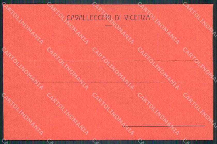 Militari Reggimentali XXIV Cavalleggeri di Vicenza Udine cartolina XF2685 – retro