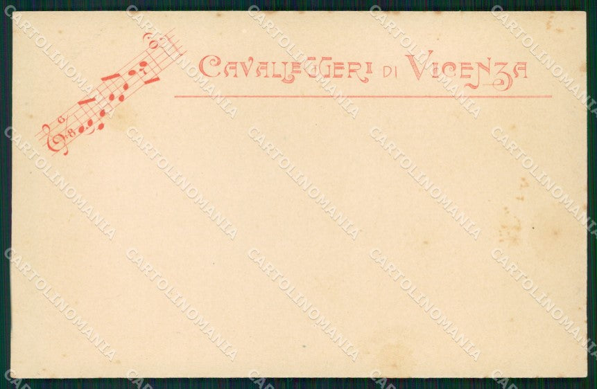 Militari Reggimentali XXIV Reggimento Cavalleggeri di Vicenza cartolina XF2693 – fronte