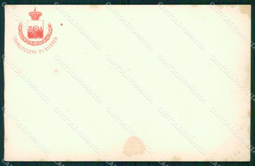 Militari Reggimentali XXIV Reggimento Cavalleggeri di Vicenza cartolina XF2704 – fronte