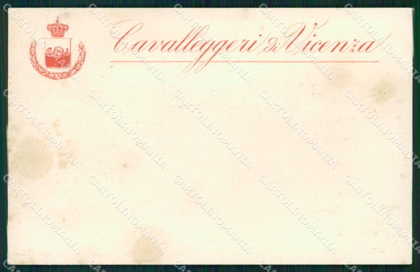 Militari Reggimentali XXIV Reggimento Cavalleggeri di Vicenza cartolina XF2705 – fronte