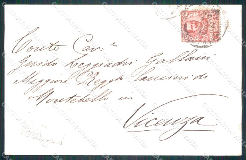 Militari Reggimentali XXIV Reggimento Cavalleggeri di Vicenza cartolina XF2705 – retro