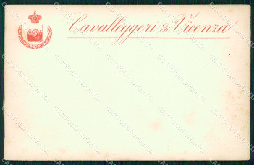 Militari Reggimentali XXIV Reggimento Cavalleggeri di Vicenza cartolina XF2707 – fronte