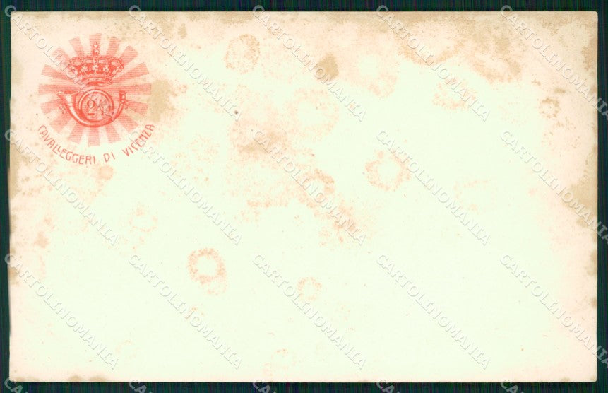 Militari Reggimentali XXIV Cavalleggeri di Vicenza MACCHIE cartolina XF2709 – fronte