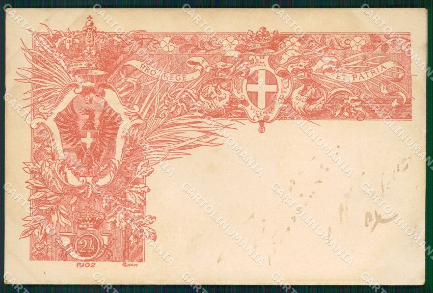 Militari XXIV Reggimento Cavalleggeri di Vicenza ABRASA 1902 cartolina XF2736 – fronte