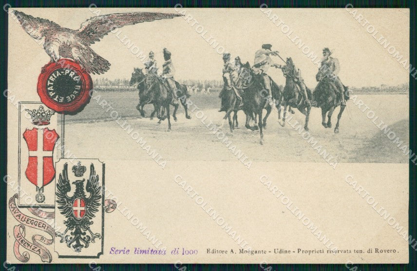 Militari XXIV Cavalleggeri di Vicenza Serie limitata di 1000 cartolina XF2748 – fronte