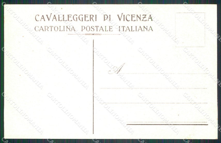 Militari XXIV Cavalleggeri di Vicenza Serie limitata di 1000 cartolina XF2748 – retro
