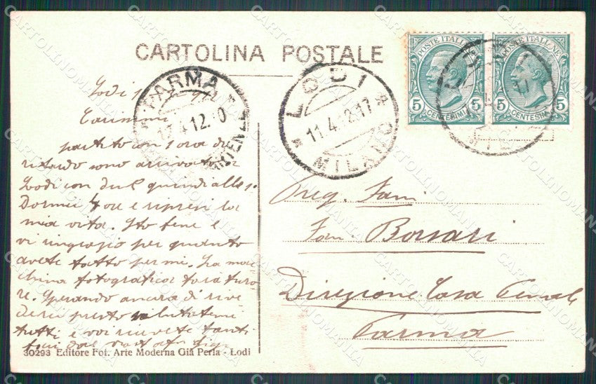 Militari Reggimentali XXIV Reggimento Cavalleggeri di Vicenza cartolina XF2762 – retro