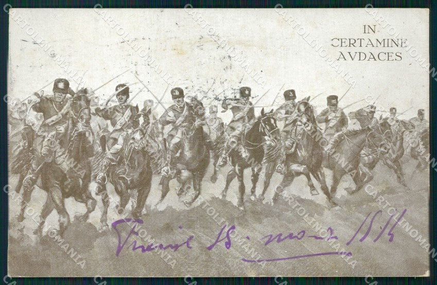 Militari Reggimentali XXVIII Reggimento Cavalleggeri di Treviso cartolina XF2793 – fronte