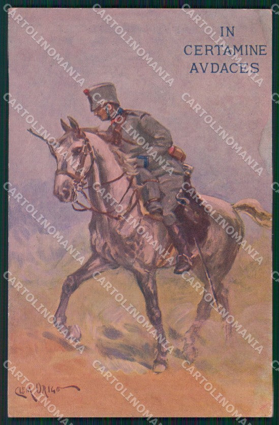 Militari XXVIII Reggimento Cavalleggeri di Treviso Origo cartolina XF2798 – fronte
