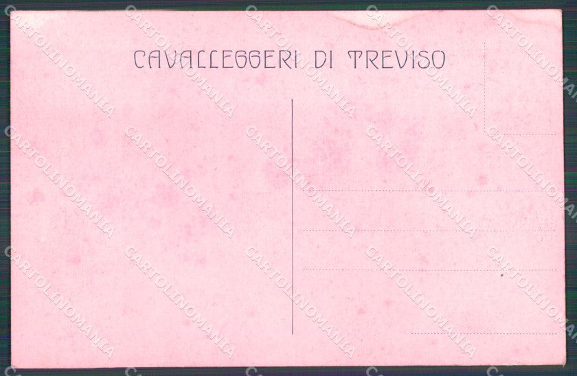 Militari XXVIII Reggimento Cavalleggeri di Treviso Origo cartolina XF2798 – retro