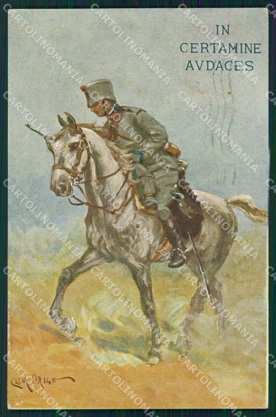 Militari XXVIII Reggimento Cavalleggeri di Treviso Origo cartolina XF2799 – fronte