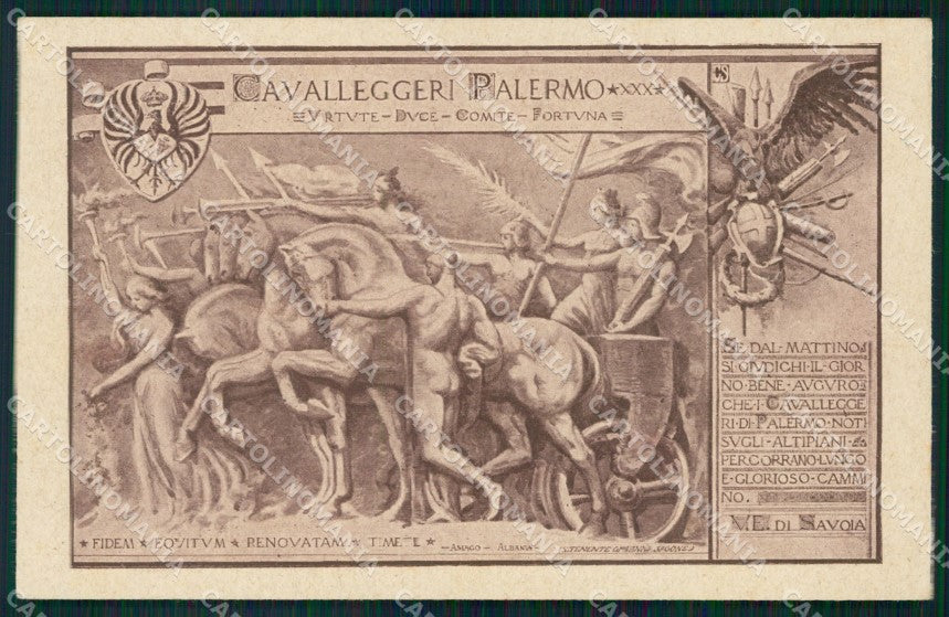 Militari Reggimentali XXX Reggimento Palermo cartolina XF2813 – fronte
