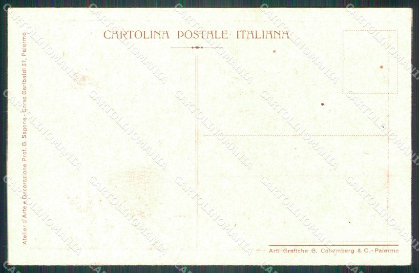 Militari Reggimentali XXX Reggimento Palermo cartolina XF2813 – retro