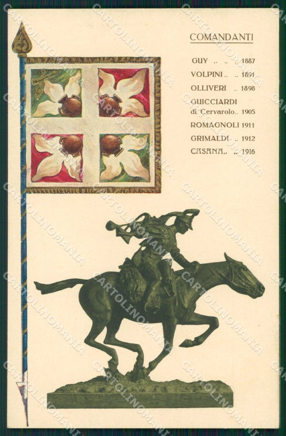 Militari Reggimentali Artiglieria a Cavallo Voloire Voloira cartolina XF2831 – fronte