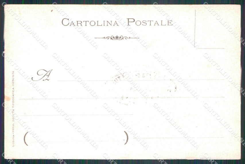 Militari Modena Scuola Militare Squadrone Cavalleria 1903-1904 cartolina XF2845 – retro