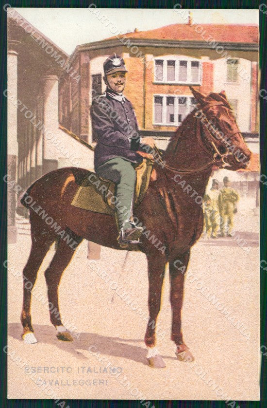 Militari Esercito Italiano Uniforme Cavalleggeri cartolina XF2858 – fronte