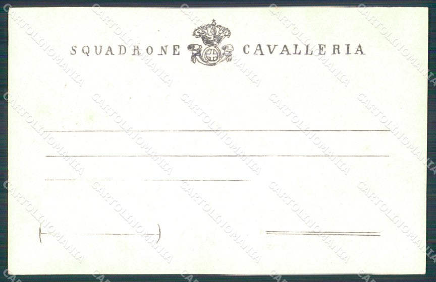 Militari Cavalleria Scuola Militare cartolina XF2889 – retro