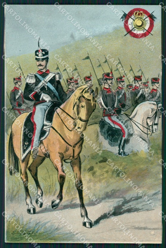 Militari Cavalleria Lancieri Tacchi cartolina XF2904 – fronte