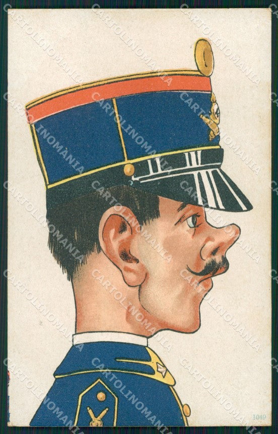 Militari Cavalleria Uniforme Umoristica cartolina XF2925 – fronte