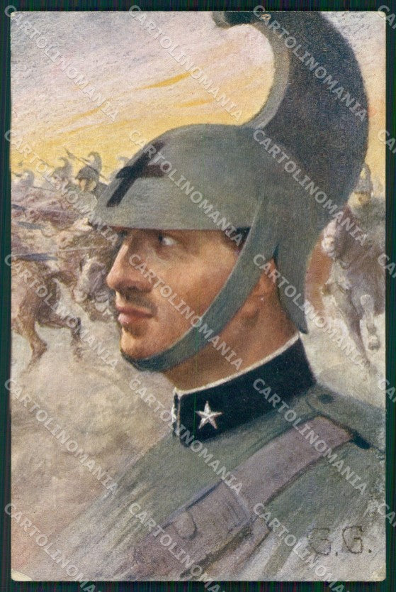 Militari Cavalleria Lancieri Uniforme GG cartolina XF2936 – fronte