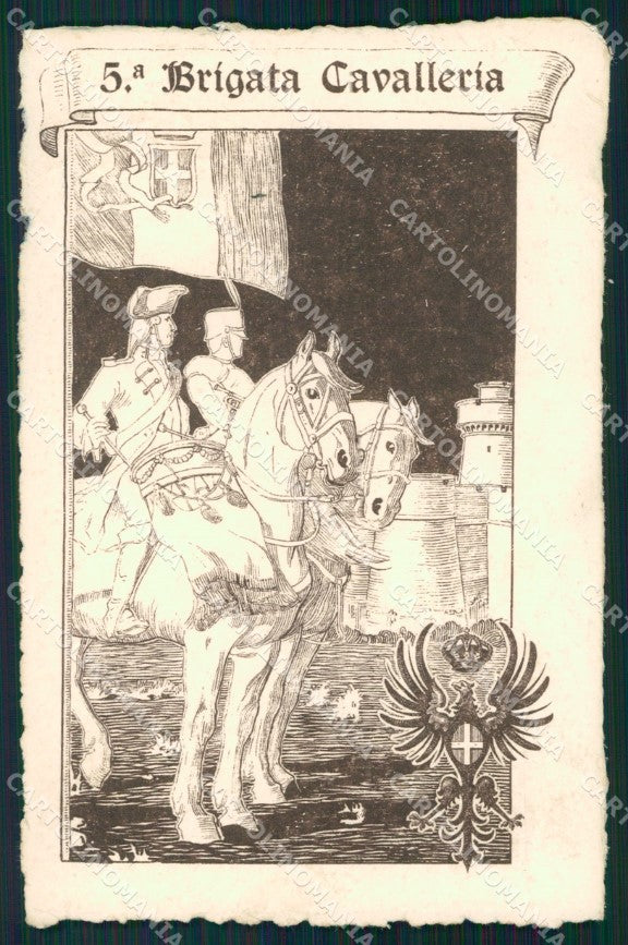 Militari V Brigata di Cavalleria Pozzuolo del Friuli cartolina XF2943 – fronte