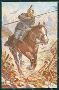 Militari Cavalleria Lancieri Dragoni Polli cartolina XF2948 – fronte