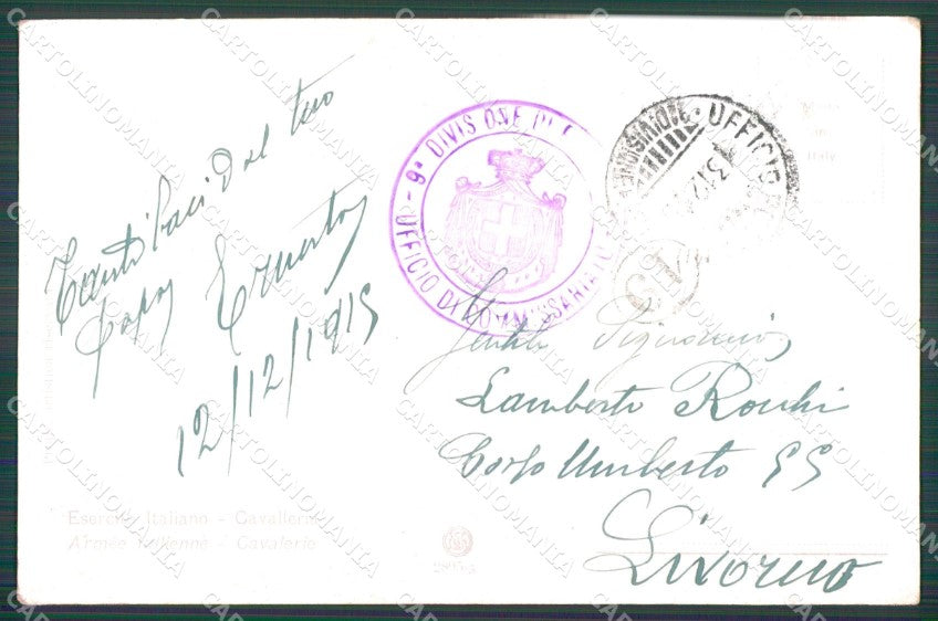 Militari Cavalleria Cavalleggeri cartolina XF2951 – retro