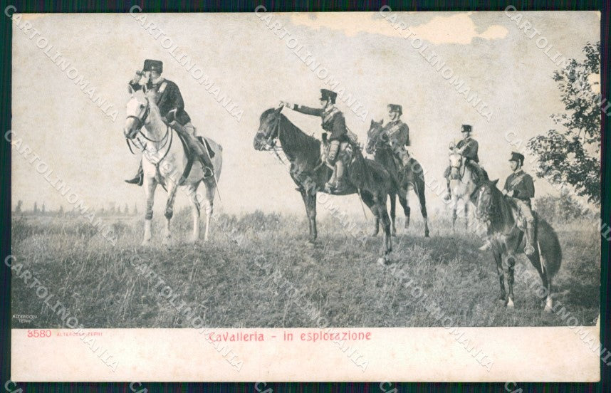 Militari Cavalleria in Esplorazione Alterocca 3580 ABRASA cartolina XF2957 – fronte