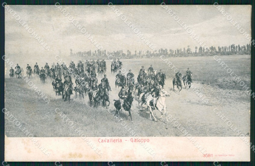 Militari Cavalleria a Galoppo Alteracca 3581 cartolina XF2967 – fronte