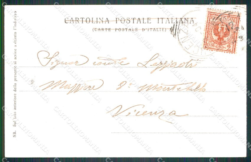 Militari Modena Scuola Militare Cavalleria 1903-1904 PIEGHE cartolina XF2976 – retro