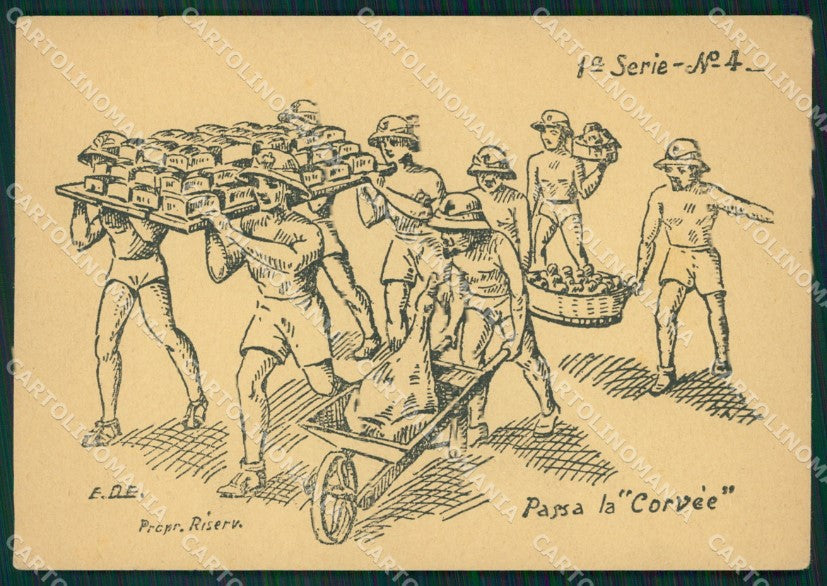 Militari Coloniali Africa Egitto Geneifa D'Elia Serie I cartolina XF3017 – fronte