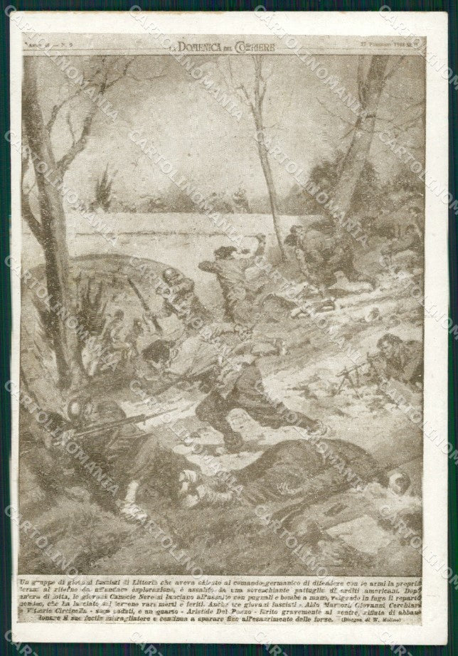 Militari Repubblica Sociale Littorio Fascismo R.S.I. FG cartolina XF3074 – fronte