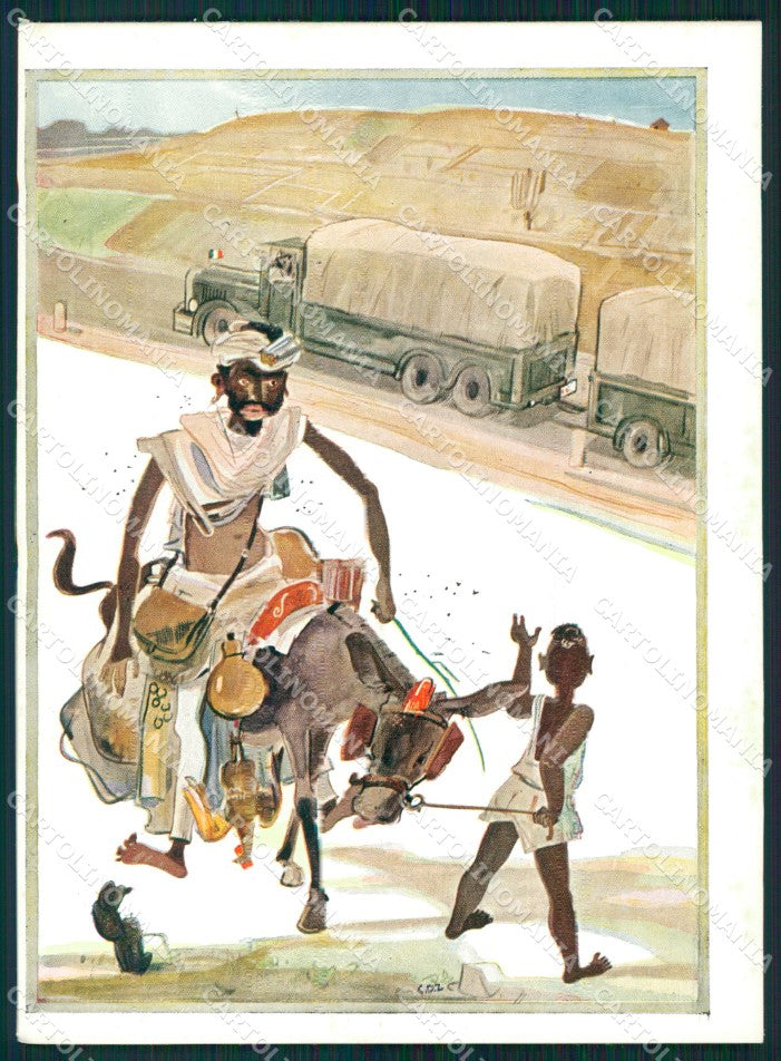 Militari Coloniali Africa Orientale FG cartolina XF3080 – fronte