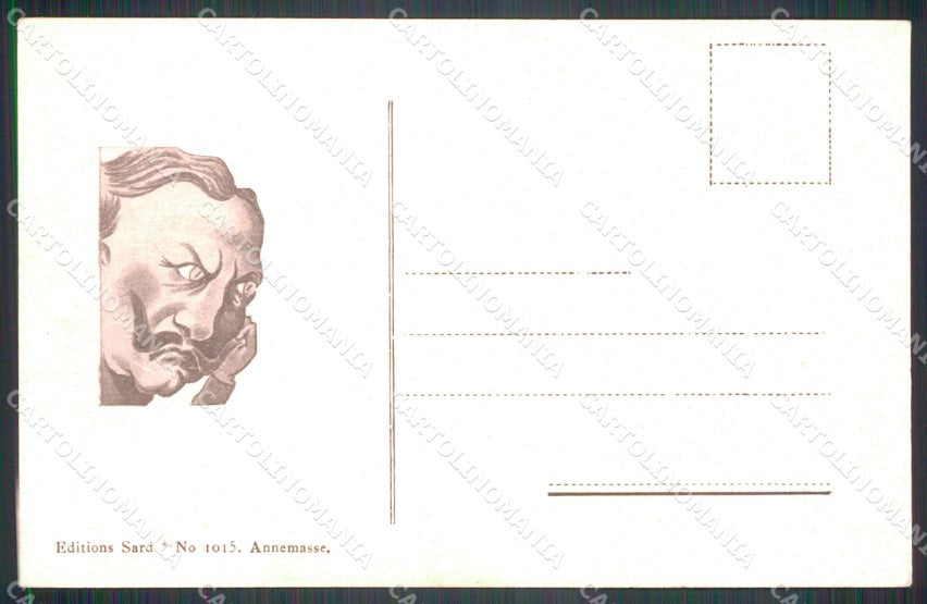 WWI WW1 Propaganda Patriotic War Humor Kaiser Wilhelm postcard XF3099 – retro