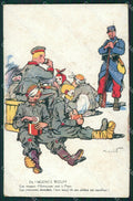 WWI WW1 Propaganda Patriotic War Humor Paris ABRADED postcard XF3101 – fronte