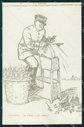 WWI WW1 Propaganda Patriotic War Humor Kaiser France RPPC postcard XF3104 – fronte