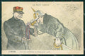 WWI WW1 Propaganda Patriotic War Humor Kaiser Wilhelm Joffre postcard XF3125 – fronte