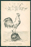 WWI WW1 Propaganda Patriotic Humor Kaiser Anti German Rooster postcard XF3138 – fronte